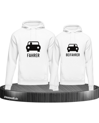 Fahrer und Beifahrer mit Sitzplätzen weiß Fahrer und Beifahrer mit Sitzplätzen weiß