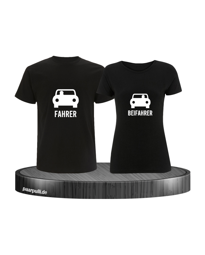 Fahrer und Beifahrer mit Sitzplätzen schwarz