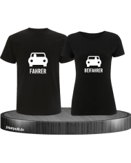 Fahrer und Beifahrer mit Sitzplätzen schwarz