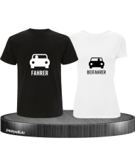 Fahrer und Beifahrer mit Sitzplätzen schwarz weiß