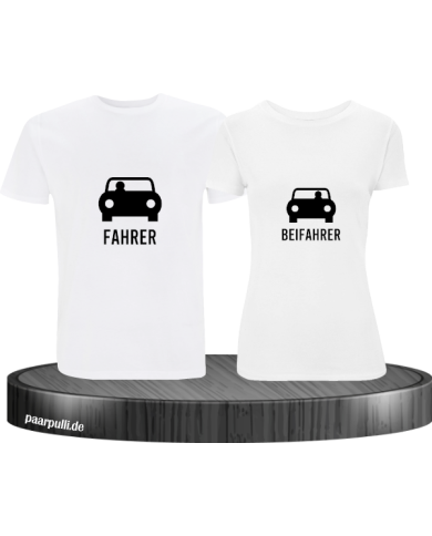Fahrer und Beifahrer mit Sitzplätzen weiß Fahrer und Beifahrer mit Sitzplätzen weiß