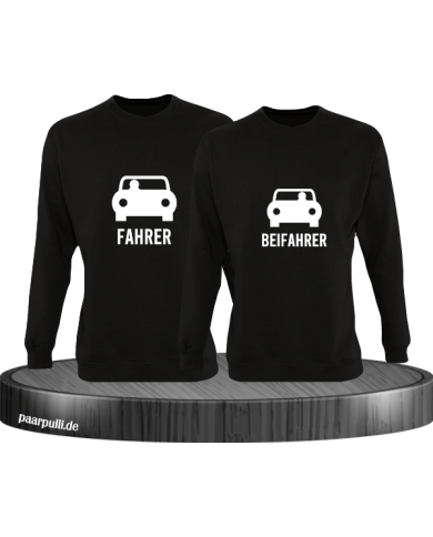 Fahrer und Beifahrer mit Sitzplatz schwarz Fahrer und Beifahrer mit Sitzplatz schwarz