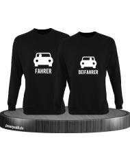 Fahrer und Beifahrer mit Sitzplatz schwarz