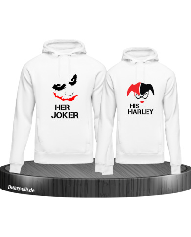 Her Joker und His Harley weiß