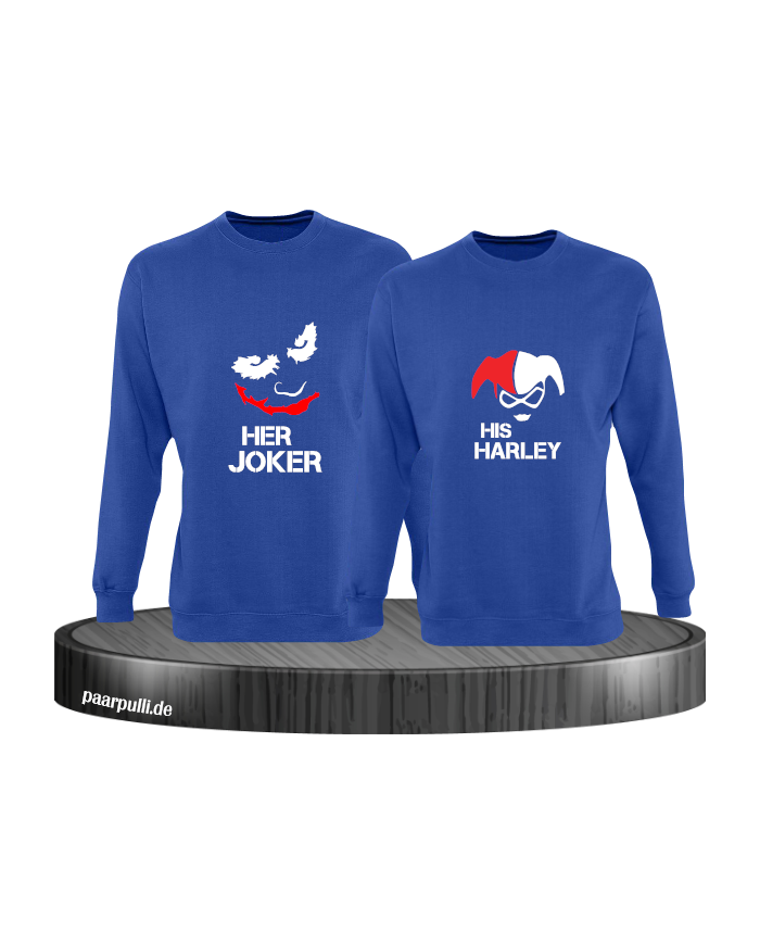 Her Joker und His Harley blau