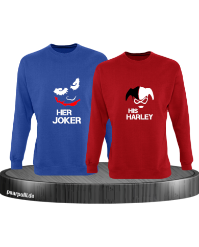 Her Joker und His Harley blau rot Her Joker und His Harley blau rot