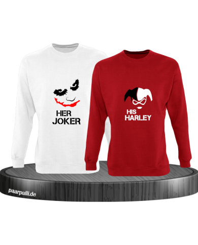 Her Joker und His Harley rot weiß Her Joker und His Harley rot weiß