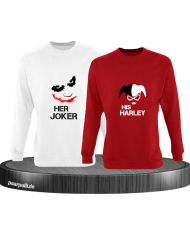 Her Joker und His Harley rot weiß
