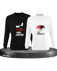 Her Joker und His Harley Couple Sweatshirt