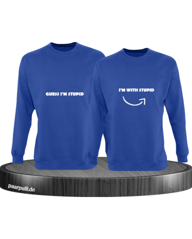 Guess I'm stupid Couple blau Guess I'm stupid Couple blau