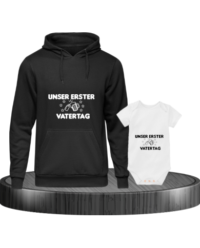 Unser erster Vatertag schwarz weiß Unser erster Vatertag schwarz weiß