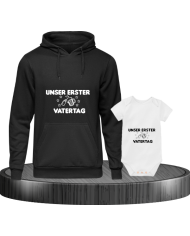 Unser erster Vatertag schwarz weiß