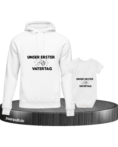 Unser erster Vatertag weiß Unser erster Vatertag weiß