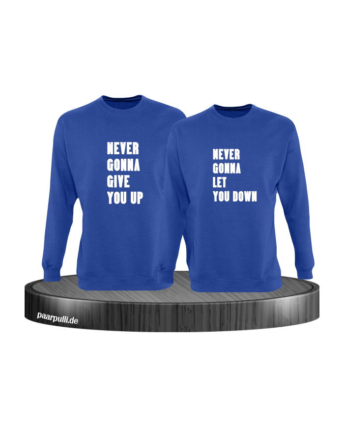 Never gonna give you up blau