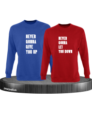 Never gonna give you up blau rot