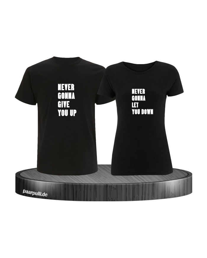 Never gonna give you up Couple T-Shirt