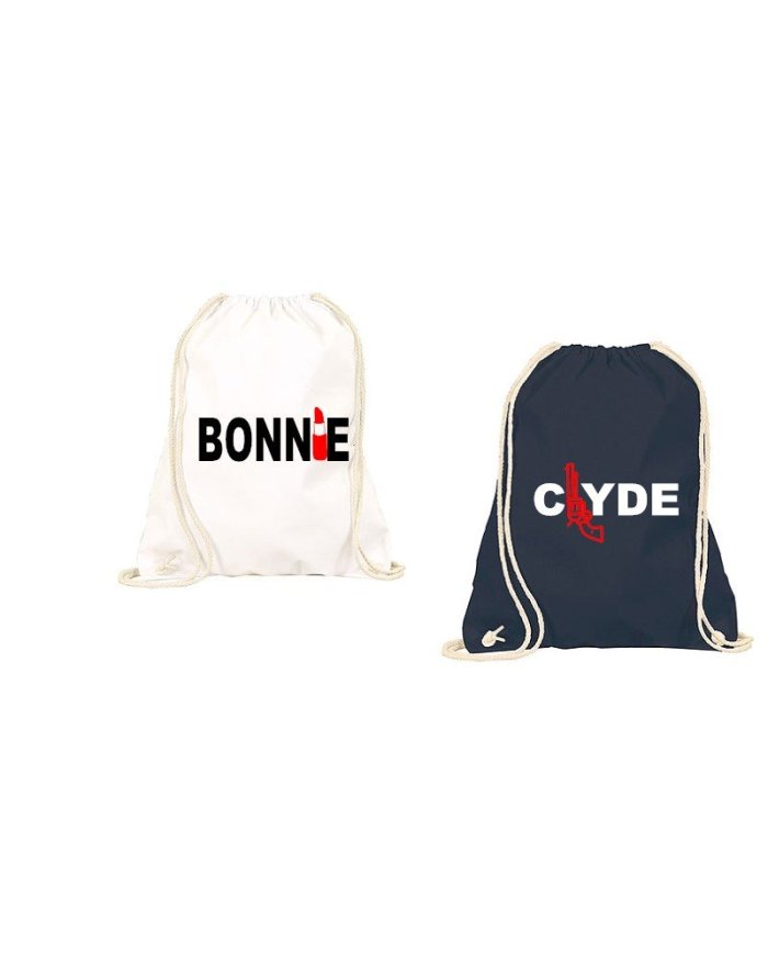 Turnbeutel-Set Bonnie&Clyde