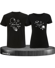 I Love you to the Moon and back schwarz