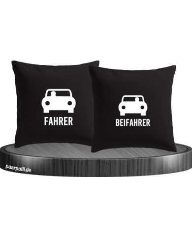 Fahrer und Beifahrer mit Sitzplätzen schwarz Fahrer und Beifahrer mit Sitzplätzen schwarz