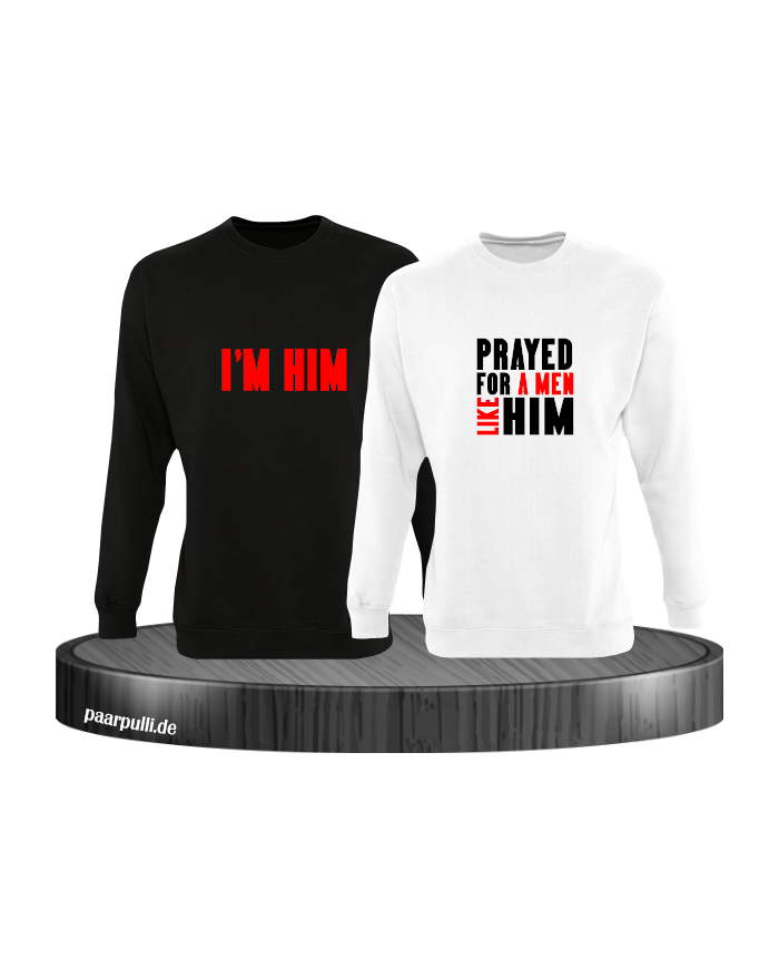 Prayed for a Men like him schwarz weiß