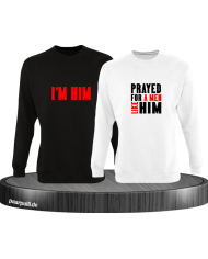 Prayed for a Men like him schwarz weiß