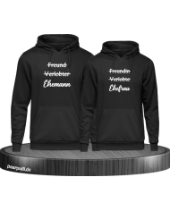 Ehemann und Ehefrau schwarz