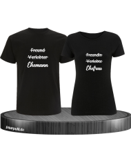 Ehemann und Ehefrau schwarz