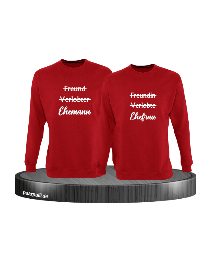 Ehemann und Ehefrau rot