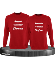 Ehemann und Ehefrau rot