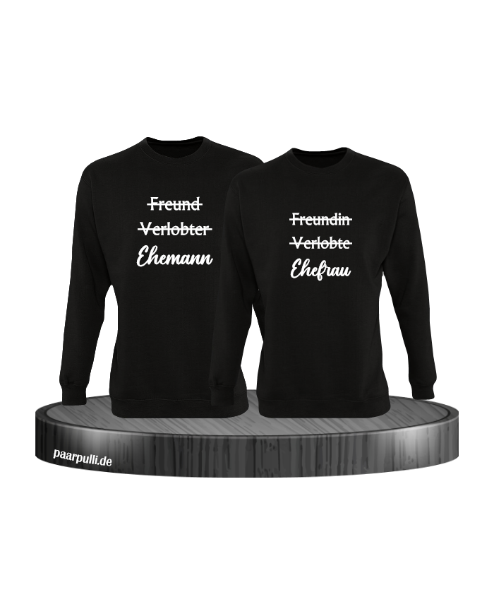 Ehemann und Ehefrau schwarz