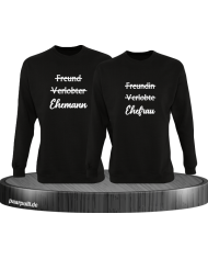 Ehemann und Ehefrau schwarz