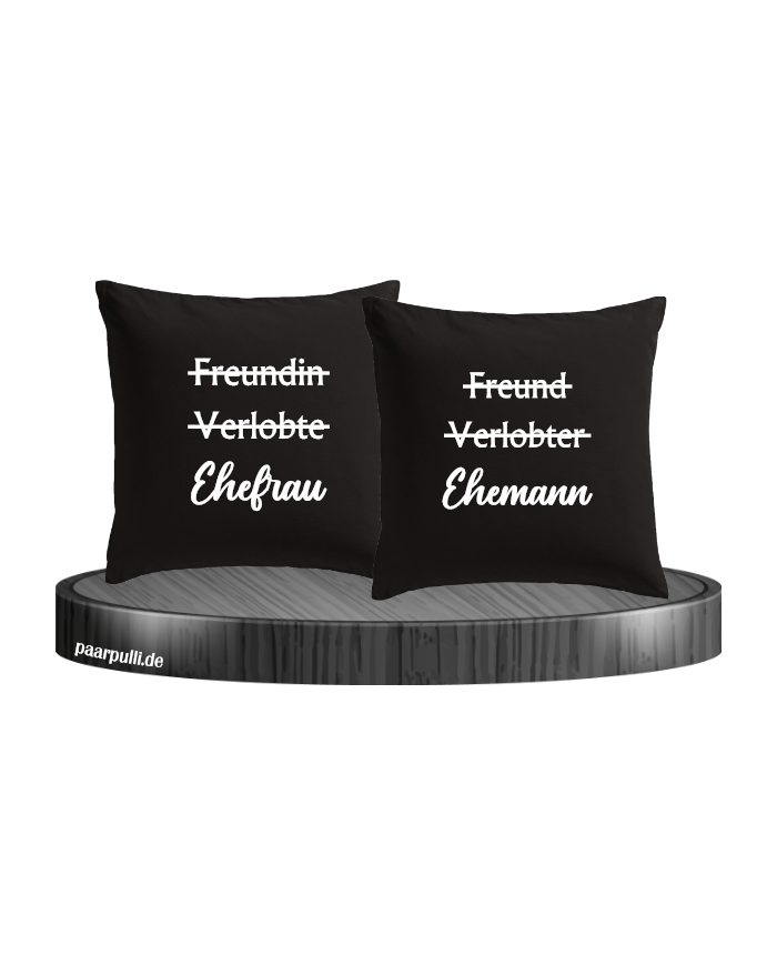 Ehemann und Ehefrau schwarz