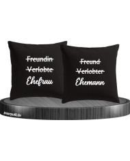 Ehemann und Ehefrau schwarz