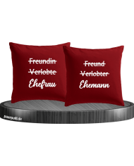 Ehemann und Ehefrau Kissenbezüge für Pärchen Set