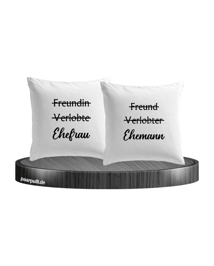 Ehemann und Ehefrau weiß