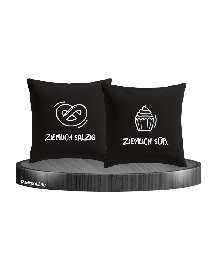 Ziemlich salzig und ziemlich süß schwarz