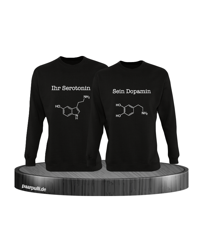 Ihr Serotonin und sein Dopamin schwarz