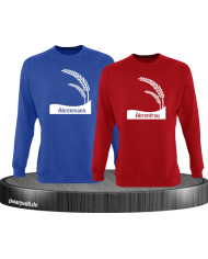 Ährenmann und Ährenfrau blau rot