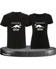 I love u like no Otter schwarz