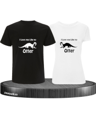 I love u like no Otter schwarz weiß