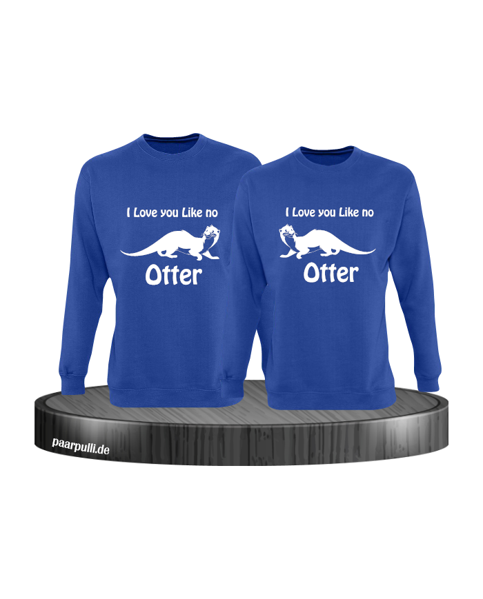 I love u like no Otter blau