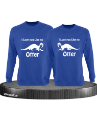 I love u like no Otter blau