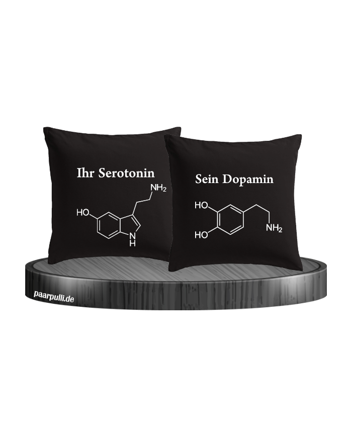 Ihr Serotonin und sein Dopamin schwarz
