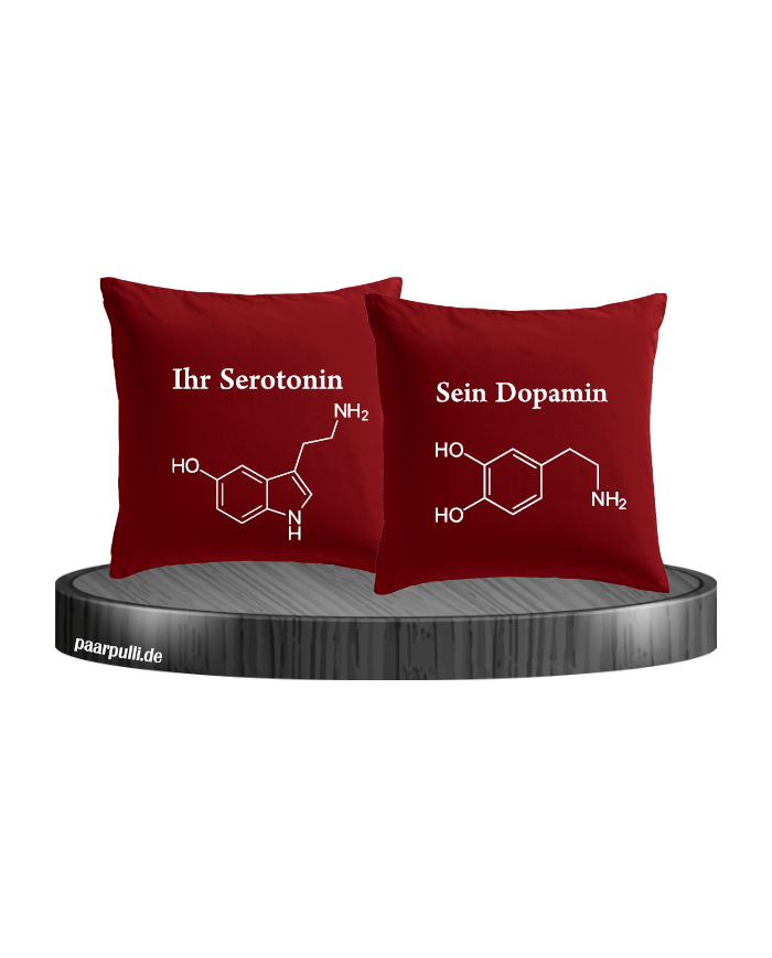 Ihr Serotonin und sein Dopamin rot