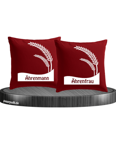Ährenmann und Ährenfrau rot Ährenmann und Ährenfrau rot