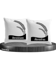 Ährenmann und Ährenfrau Kissenbezüge für Pärchen Set
