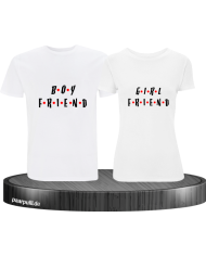 Boyfriend Girlfriend T-Shirt weiß