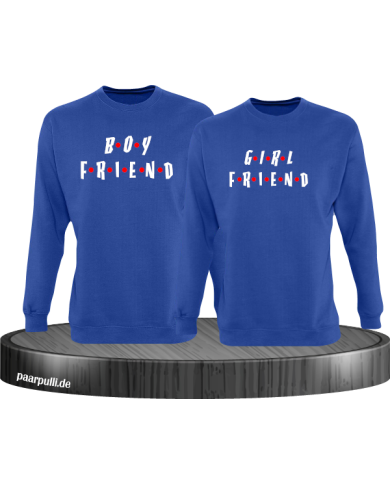 Boyfriend & Girlfriend Sweatshirt Set im Friends Style