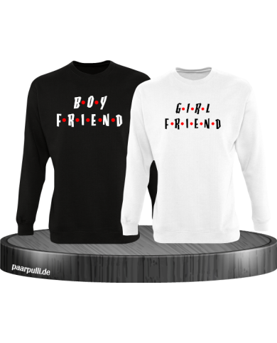 Boyfriend & Girlfriend schwarz weiß Boyfriend & Girlfriend schwarz weiß