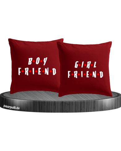 Boyfriend Girlfriend Kissen rot Boyfriend Girlfriend Kissen rot